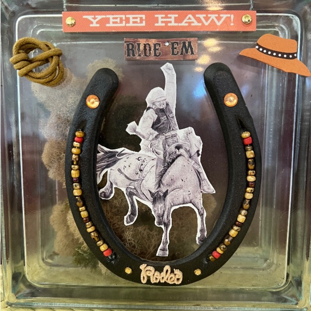 SOLD ❤️❤️Handcrafted Art, Rodeo Decor by a San Diego California Cowgirl.